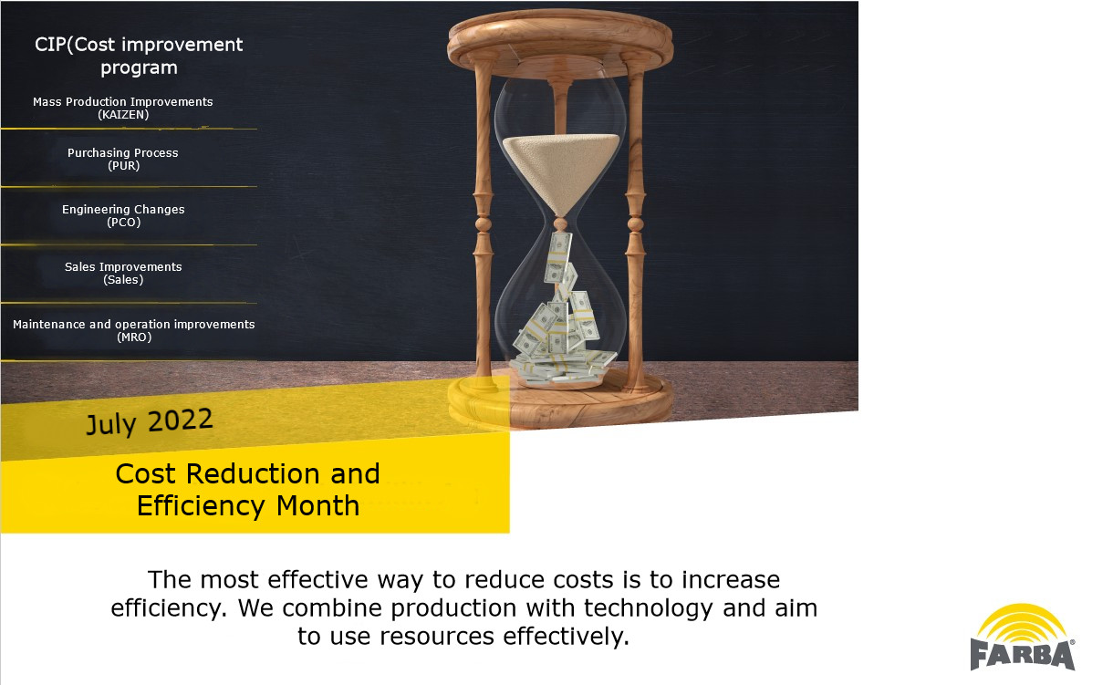 Our Cost Reduction and Efficiency Month Events